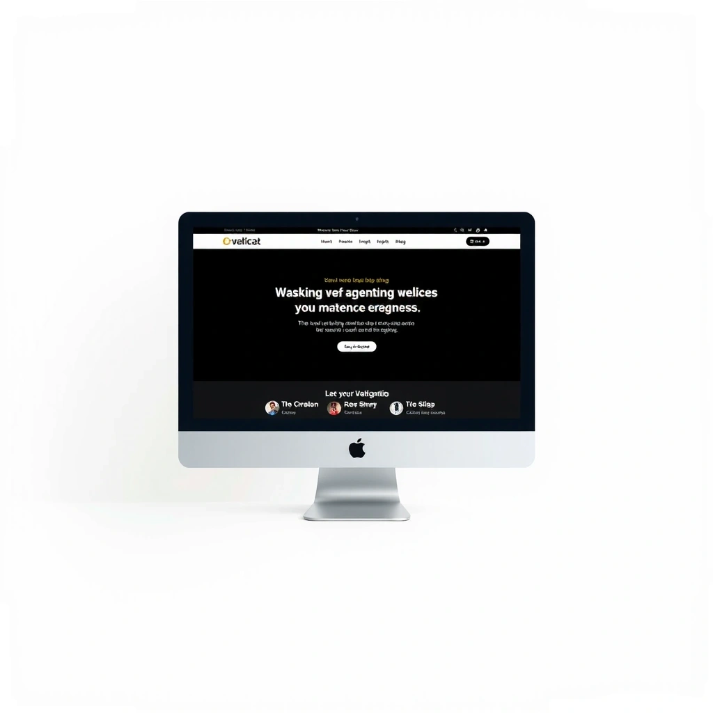 Minimalist web design concept with clean interface